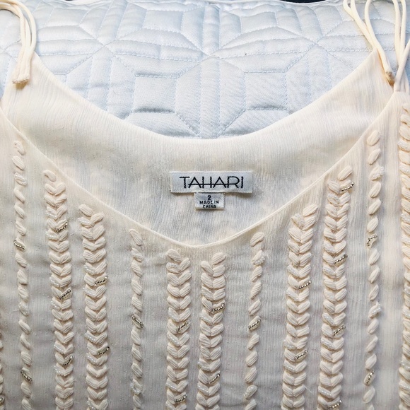 NWOT Silk Pearl-Silver Bead/Weave Camisole Tank - Picture 14 of 14